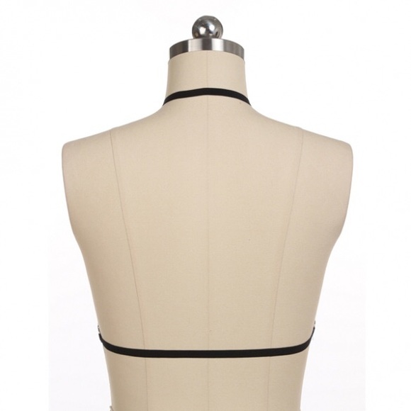 Last 1🆕Choker Cage Harness🔥Strappy Bralette - Picture 5 of 6